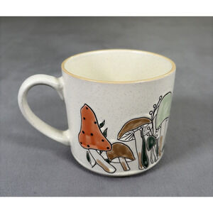 ELI + ANA Handmade Ceramic Large Coffee Mug 2022 Mushrooms Stoneware Charity